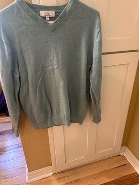 Turnberry Pale Blue V-Neck Sweater